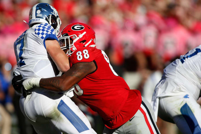 No. 1 Georgia (10-0, 7-0 in SEC) at Kentucky (6-4, 3-4 in SEC), 3:30 p.m., Saturday, CBS