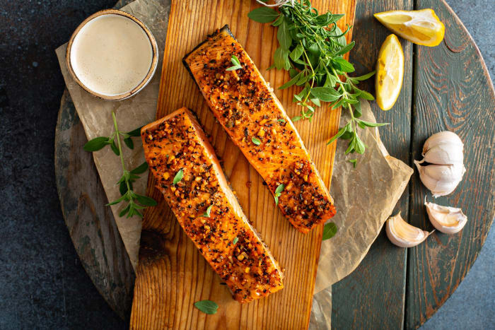 Lemon garlic salmon