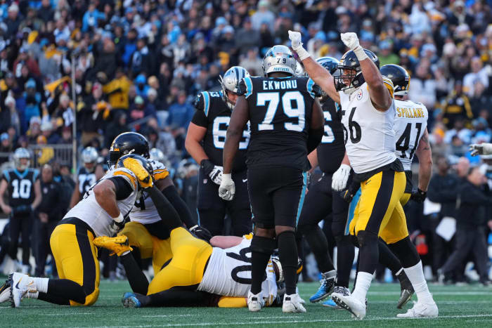 Steelers rushers step up to derail Panthers