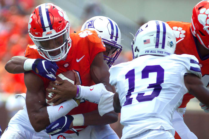 Sep. 1 - Clemson d. Furman, 48-7