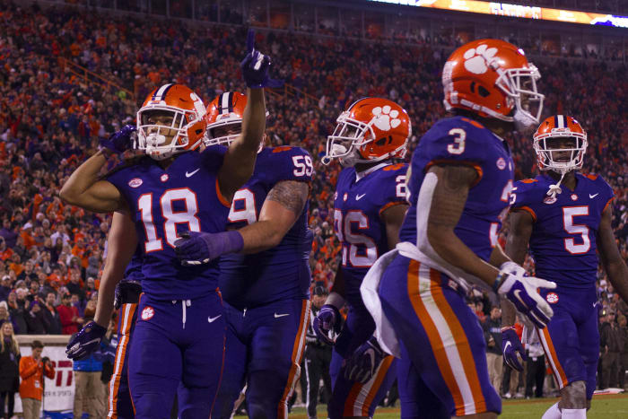 South Carolina (6-4) at (2) Clemson (11-0), 7 p.m., Saturday, ESPN