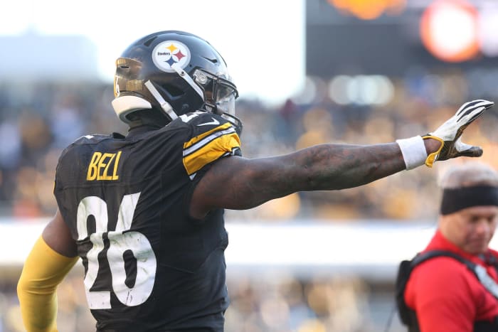 Steelers' Shazier stands, leads chant at Penguins game 