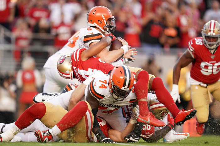SAN FRANCISCO 31, CLEVELAND 3