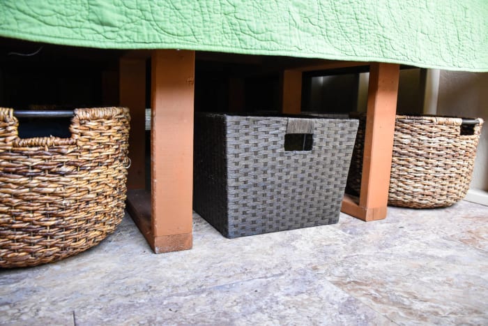 Take advantage of under-the-bed spaces