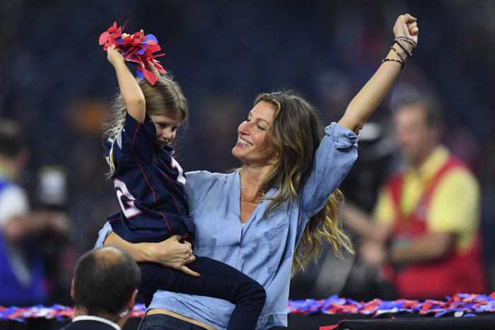How many times will Gisele Bundchen be shown on TV during broadcast of the game?
