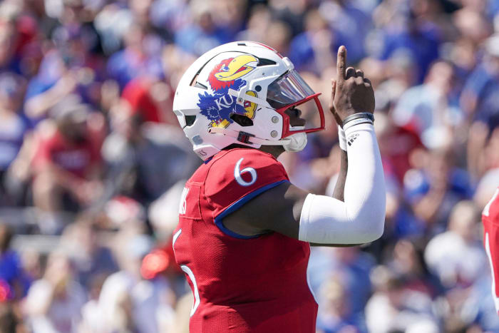 Iowa State (3-1, 0-1 in Big 12) at Kansas (4-0, 1-0 in Big 12), 3:30 p.m., Saturday, ESPN2