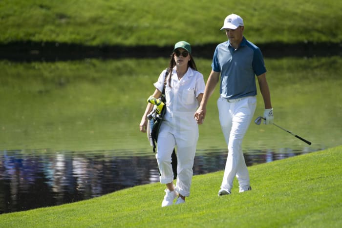 Jordan Spieth and Annie Verret