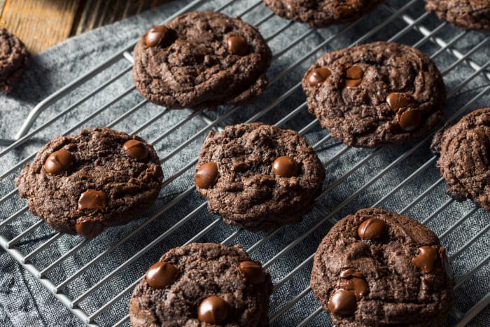 Double chocolate chip cookies