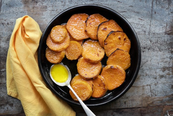 Candied sweet potatoes