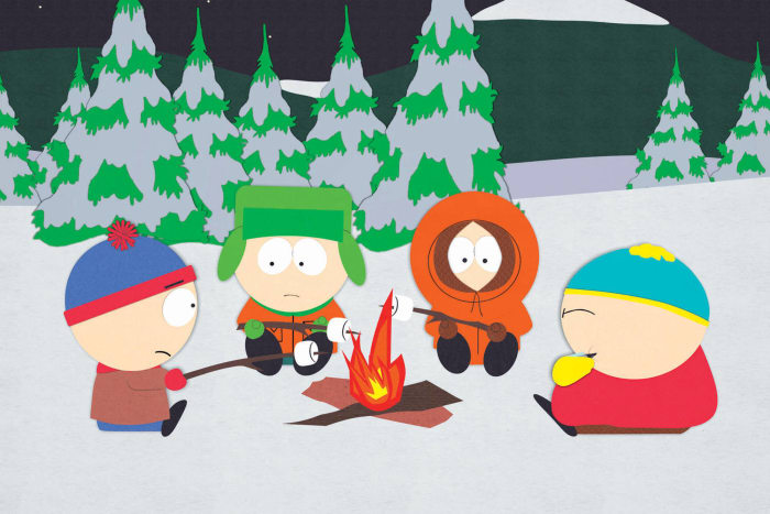 The gang's continuous looks, 'South Park'