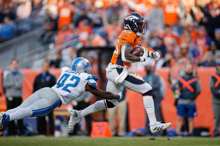 Broncos' RB duo mashes depleted Lions