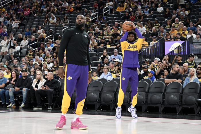 LeBron and Bronny James