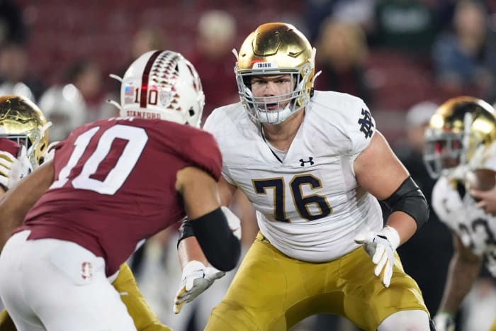 New England Patriots: Joe Alt, OT, Notre Dame