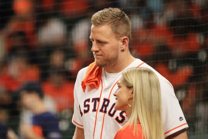 J.J. Watt and Kealia Ohai