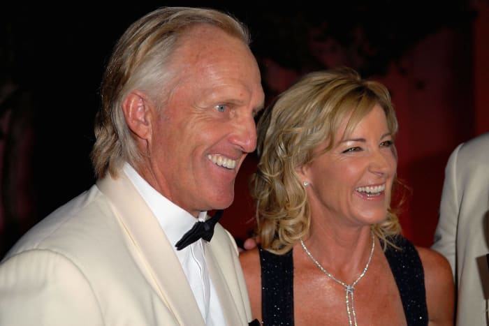 Chris Evert and Greg Norman