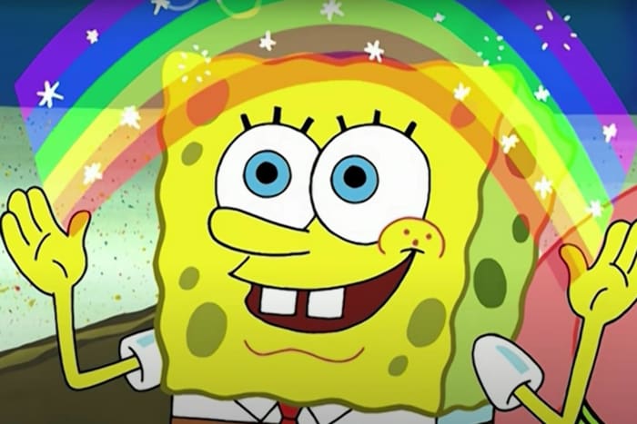 SpongeBob Uses His Imagination 🌈 Idiot Box Full Scene