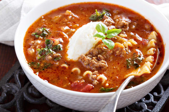Lasagna soup