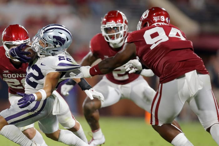 No. 18 Oklahoma (3-1, 0-0 in Big 12) at TCU (3-0, 0-0 in SEC), Noon, Saturday, ABC