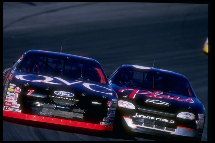 Dale Earnhardt and Geoff Bodine