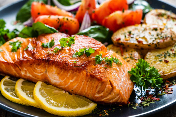 Salmon filets