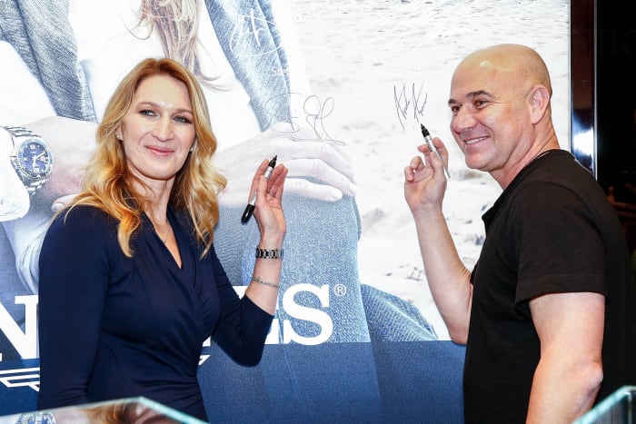 Andre Agassi and Steffi Graf