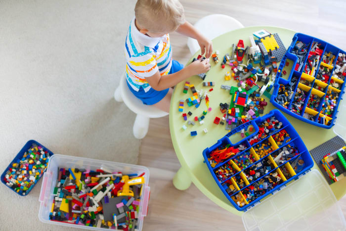 Use tackle boxes to keep small toys organized