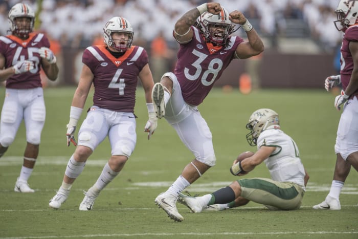 (13) Virginia Tech (2-0) at Old Dominion (0-3), 3:30 p.m., Saturday, CBS Sports Network