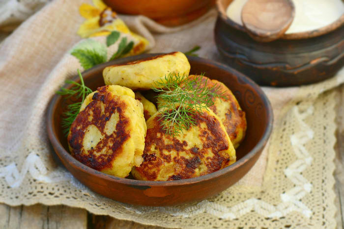 Mashed potato cakes