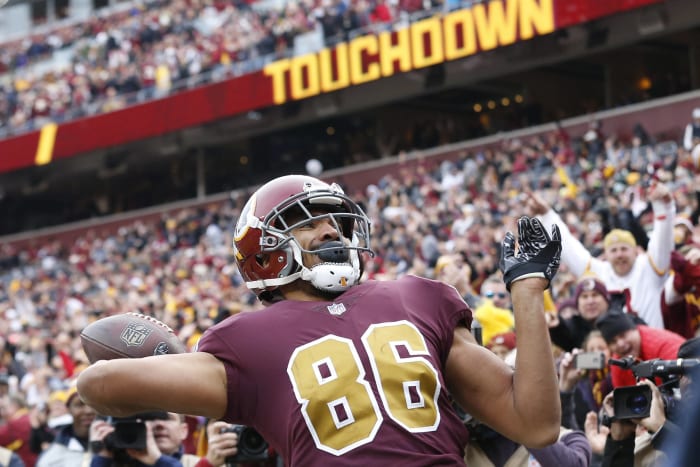 Jordan Reed Receiving Yards vs. Eagles