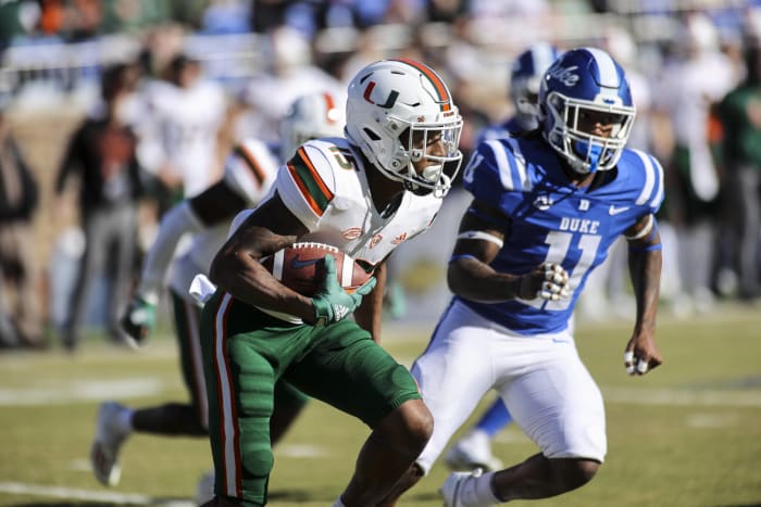 Duke (4-3, 1-2 in ACC) at Miami, Fla. (3-3, 1-1 in ACC), 12:30 p.m., Saturday, ESPN3