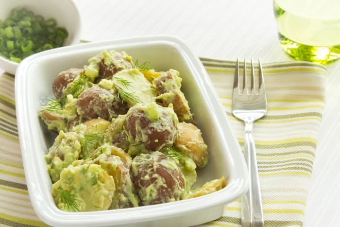 Avocado potato salad