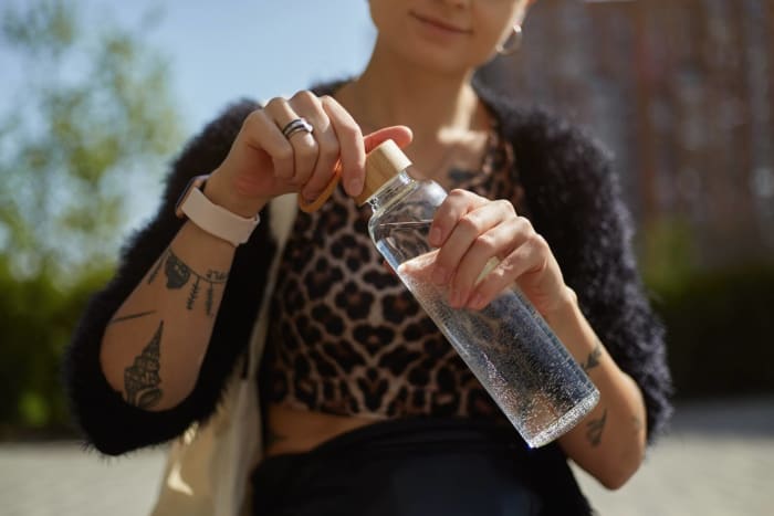 Get a reusable water bottle