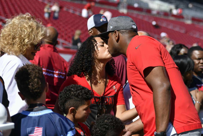 Byron Leftwich and wife