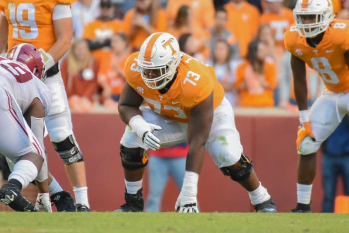 San Francisco 49ers: Trey Smith, OT, Tennessee