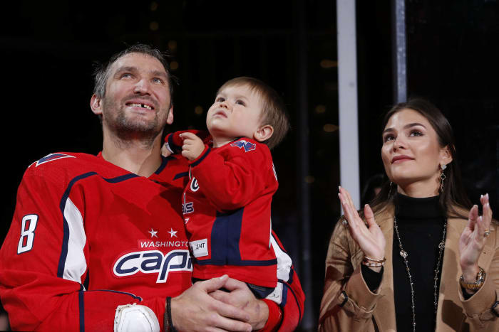 Alex Ovechkin and Nastya Shubskaya