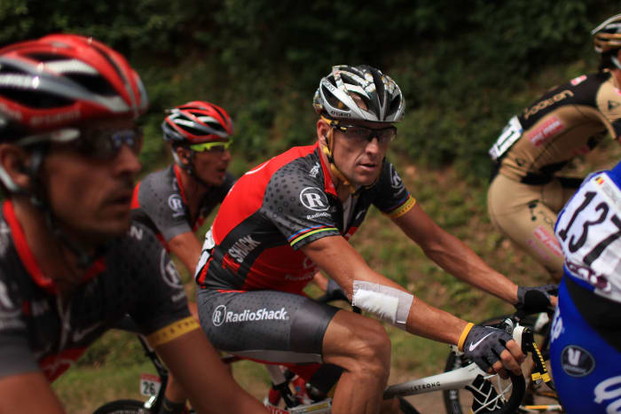 2014: Disgraced cyclist Lance Armstrong