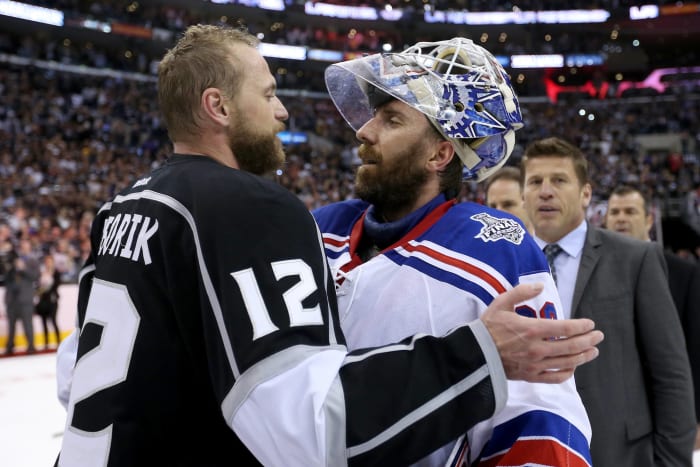 Marian Gaborik and Henrik Lundqvist