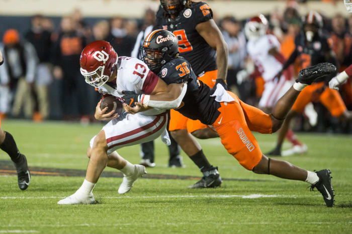 Nov. 27: No. 7 Oklahoma State 37, No. 10 Oklahoma 33