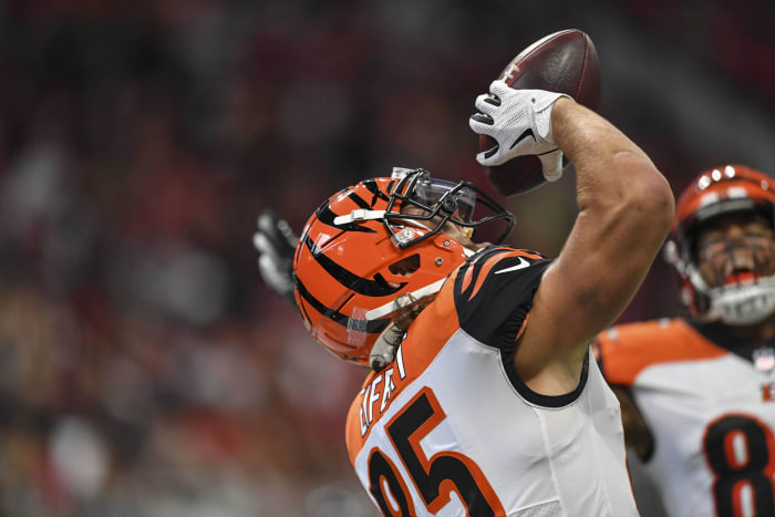 The Detroit Lions will sign Tyler Eifert