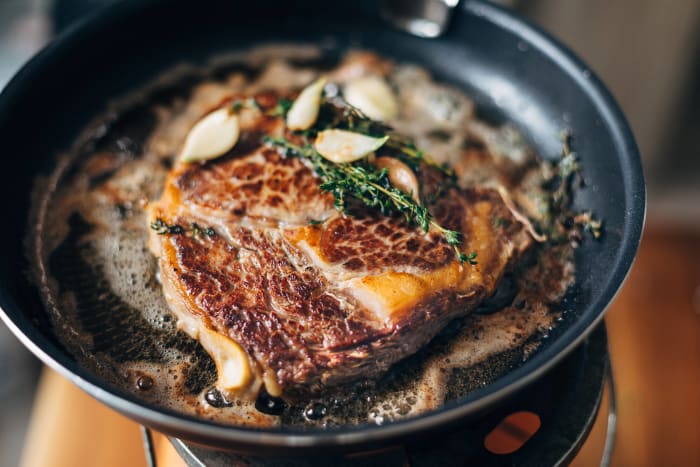 Garlic butter steak