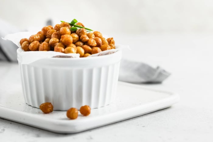 Crispy chickpeas