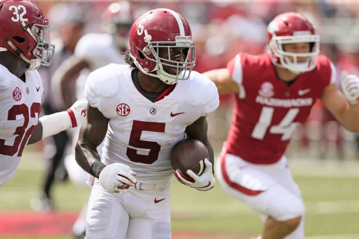 Oct. 6 - Alabama d. Arkansas, 65-31