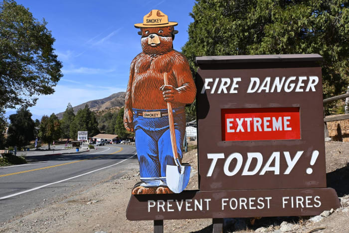 "Only you can prevent wildfires": US Forest Service