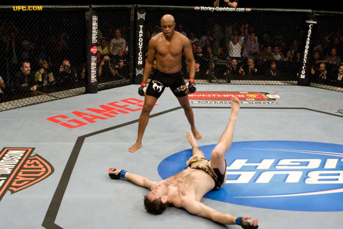 Beating Forrest Griffin in light heavyweight bout