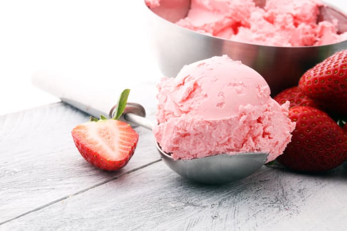 Strawberry ice cream