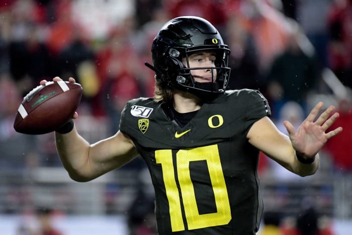Justin Herbert, QB, Oregon (Rose Bowl)