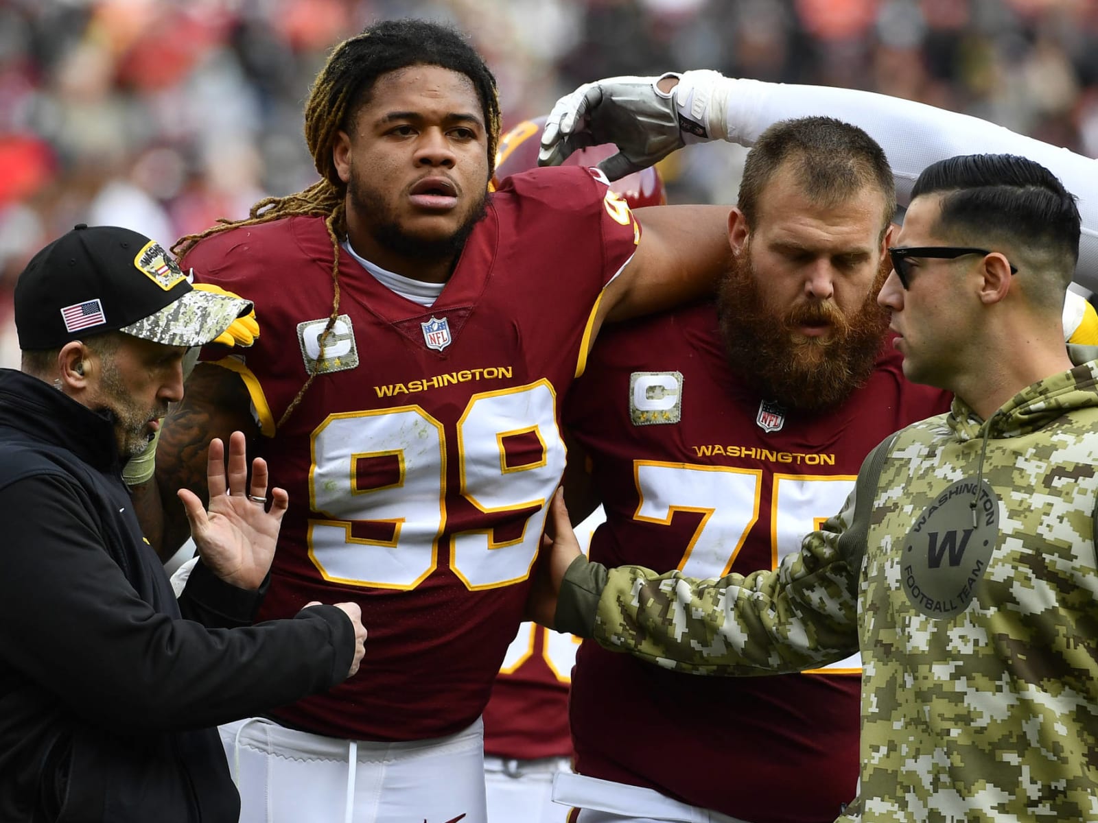 redskins military jersey