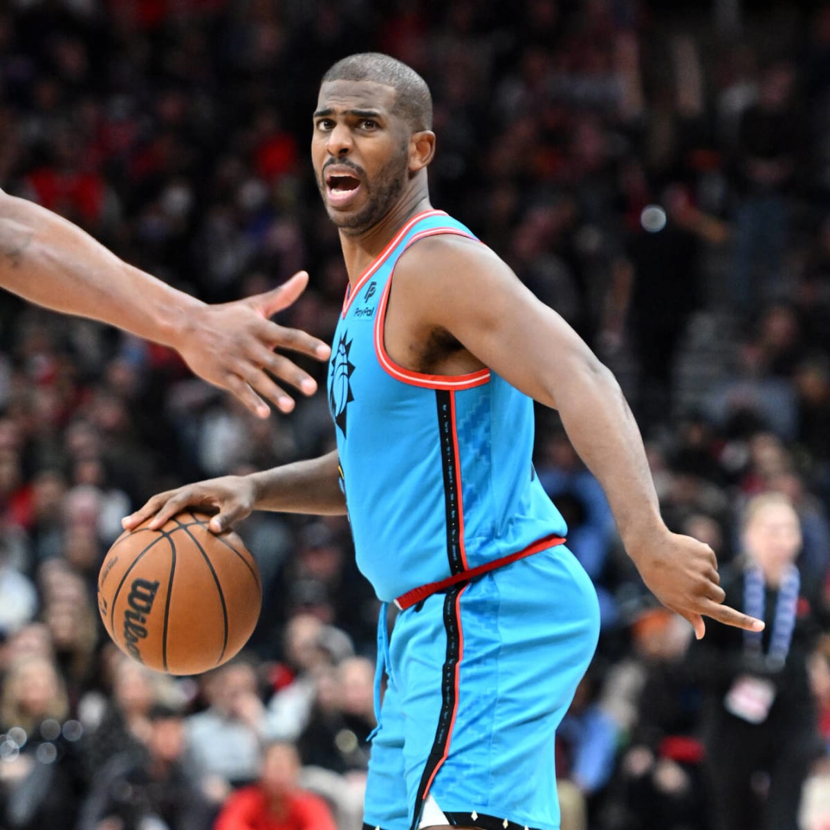 Chris paul blue jersey hot sale