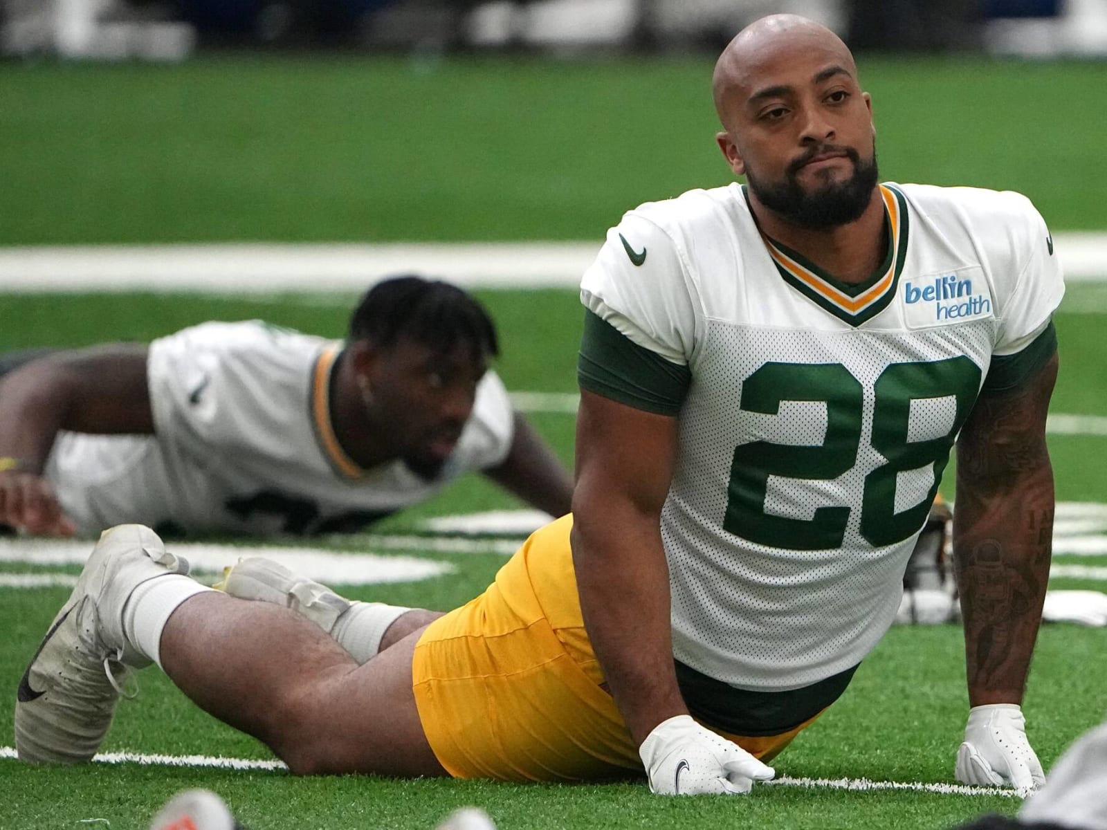 Packers' AJ Dillon grabbed by officer at soccer game, Green Bay