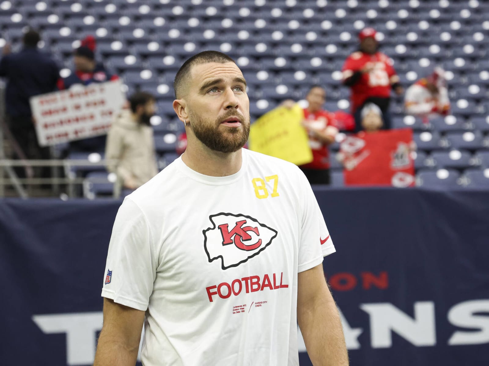 Travis Kelce gives Kansas City Chiefs a boost as he is listed as  questionable and 'has a chance' to play in season opener vs Lions - after  initial fears he had suffered